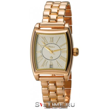 Мужские золотые наручные часы Platinor 53050.121 браслет