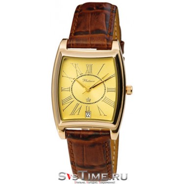 Мужские золотые наручные часы Platinor 53050.415