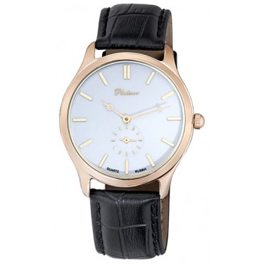 Мужские золотые наручные часы Platinor 53250.103