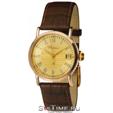 Мужские золотые наручные часы Platinor 53550.421