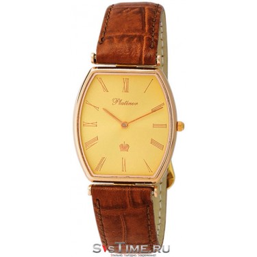 Мужские золотые наручные часы Platinor 53750.415