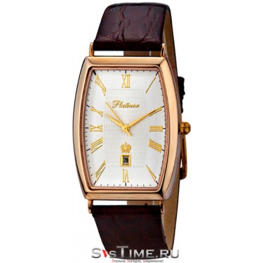 Мужские золотые наручные часы Platinor 54050.221