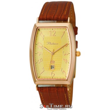 Мужские золотые наручные часы Platinor 54050.411