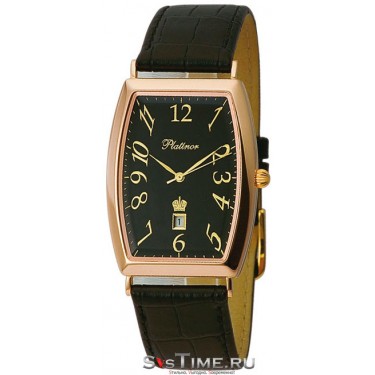 Мужские золотые наручные часы Platinor 54050.505