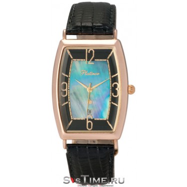 Мужские золотые наручные часы Platinor 54050.507
