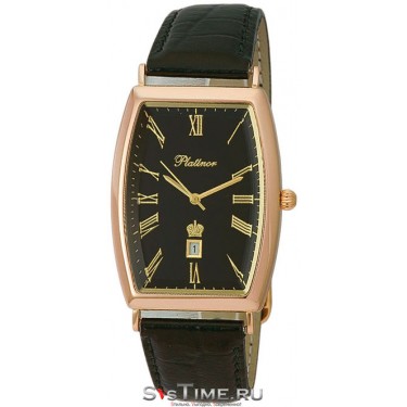 Мужские золотые наручные часы Platinor 54050.515