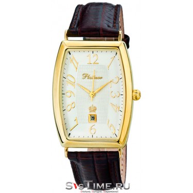 Мужские золотые наручные часы Platinor 54060.211