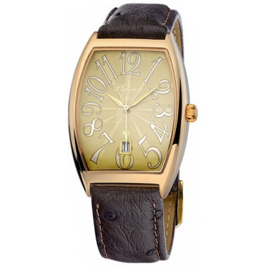 Мужские золотые наручные часы Platinor 54150.411