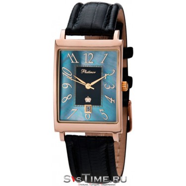 Мужские золотые наручные часы Platinor 54350-1.807