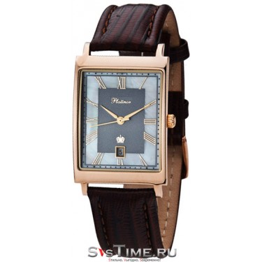 Мужские золотые наручные часы Platinor 54350-1.817