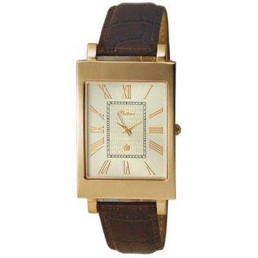 Мужские золотые наручные часы Platinor 54350.220