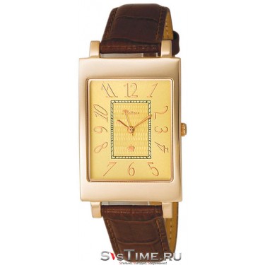 Мужские золотые наручные часы Platinor 54350.410