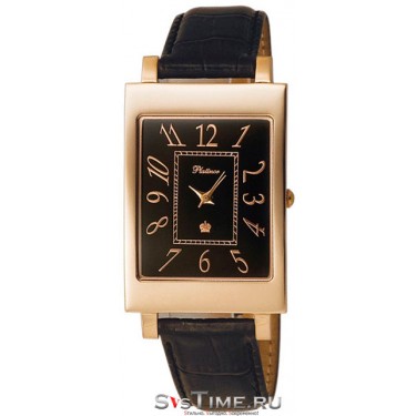 Мужские золотые наручные часы Platinor 54350.510