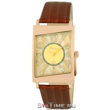Мужские золотые наручные часы Platinor 54450-1.417