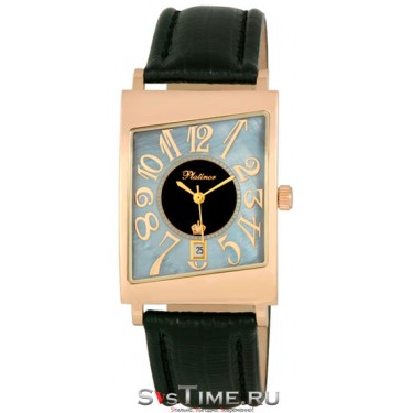 Мужские золотые наручные часы Platinor 54450-1.807