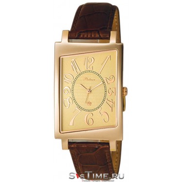 Мужские золотые наручные часы Platinor 54450.410