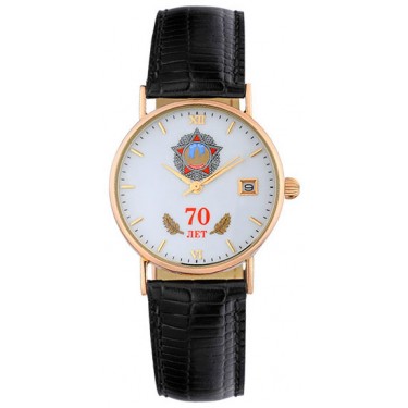 Мужские золотые наручные часы Platinor 54550.190