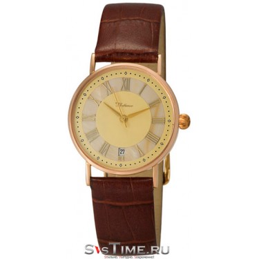 Мужские золотые наручные часы Platinor 54550.417