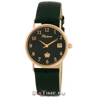 Мужские золотые наручные часы Platinor 54550.505