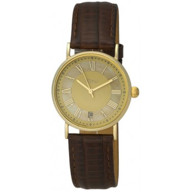 Мужские золотые наручные часы Platinor 545630.417