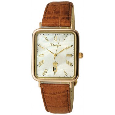 Мужские золотые наручные часы Platinor 54630.315