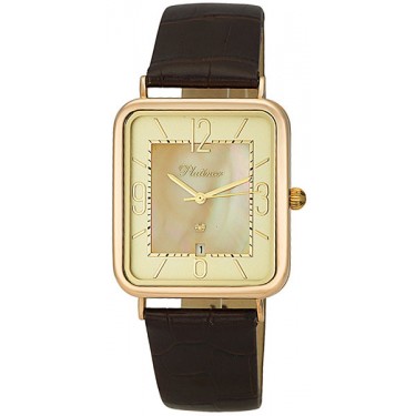 Мужские золотые наручные часы Platinor 54630.407