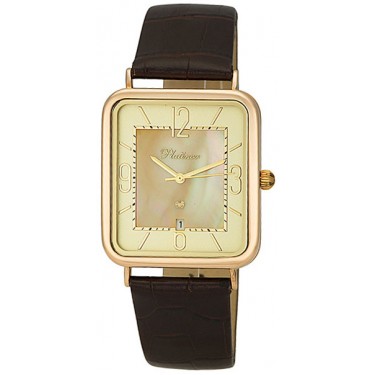 Мужские золотые наручные часы Platinor 54630.421