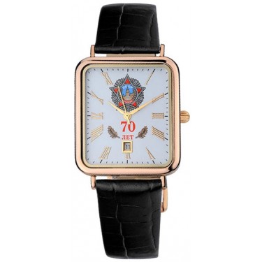 Мужские золотые наручные часы Platinor 54650.190