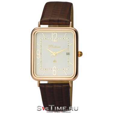 Мужские золотые наручные часы Platinor 54650.210