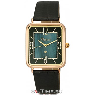 Мужские золотые наручные часы Platinor 54650.507