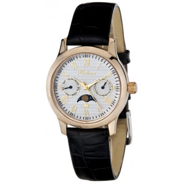 Мужские золотые наручные часы Platinor 54850-1.221