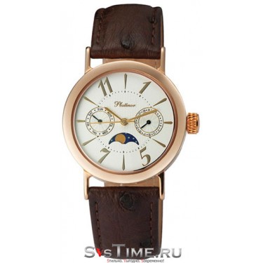 Мужские золотые наручные часы Platinor 54850.112