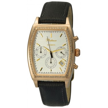 Мужские золотые наручные часы Platinor 55551.104