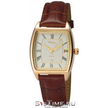 Мужские золотые наручные часы Platinor 55750.121