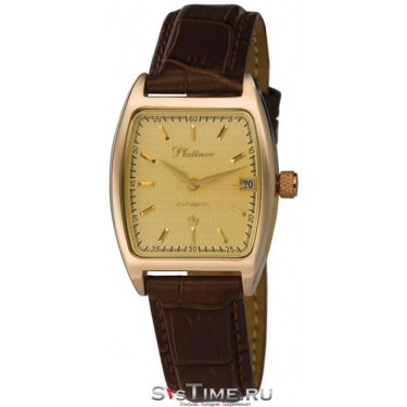 Мужские золотые наручные часы Platinor 55750.404