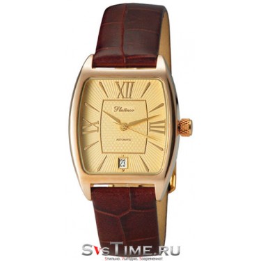 Мужские золотые наручные часы Platinor 55750.420