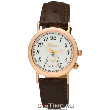 Мужские золотые наручные часы Platinor 55850.105