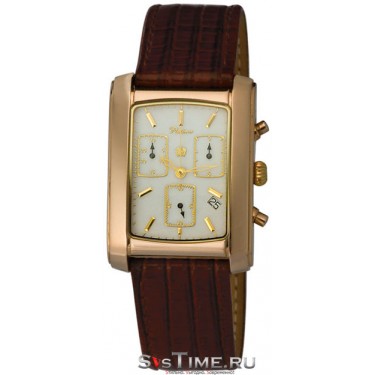 Мужские золотые наручные часы Platinor 56350.303