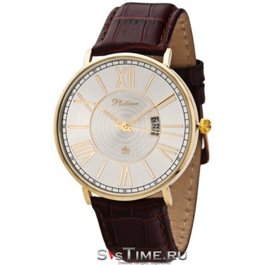 Мужские золотые наручные часы Platinor 56760.210