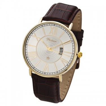 Мужские золотые наручные часы Platinor 567630.210