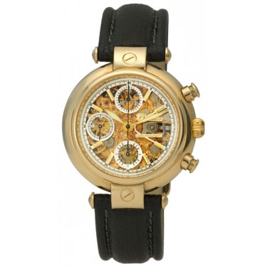 Мужские золотые наручные часы Platinor 57010Д.155