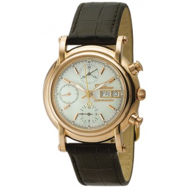 Мужские золотые наручные часы Platinor 57150.303