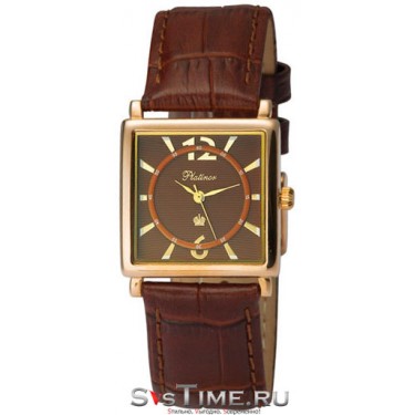 Мужские золотые наручные часы Platinor 57550.710