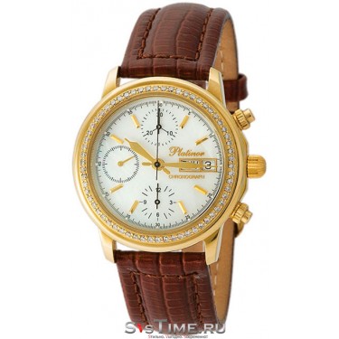 Мужские золотые наручные часы Platinor 57711А.303