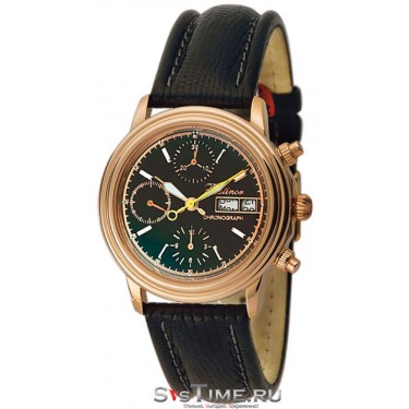 Мужские золотые наручные часы Platinor 57750.503