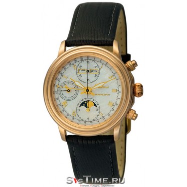 Мужские золотые наручные часы Platinor 57850.315
