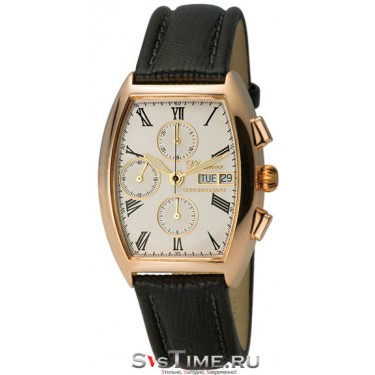 Мужские золотые наручные часы Platinor 58150.115