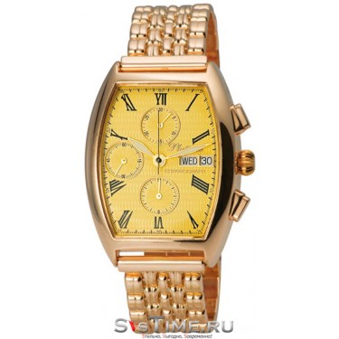 Мужские золотые наручные часы Platinor 58150.415