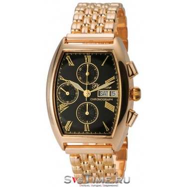 Мужские золотые наручные часы Platinor 58150.515