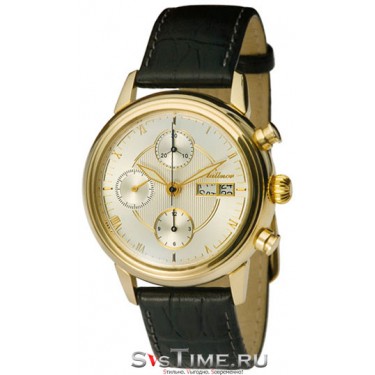 Мужские золотые наручные часы Platinor 58710.220